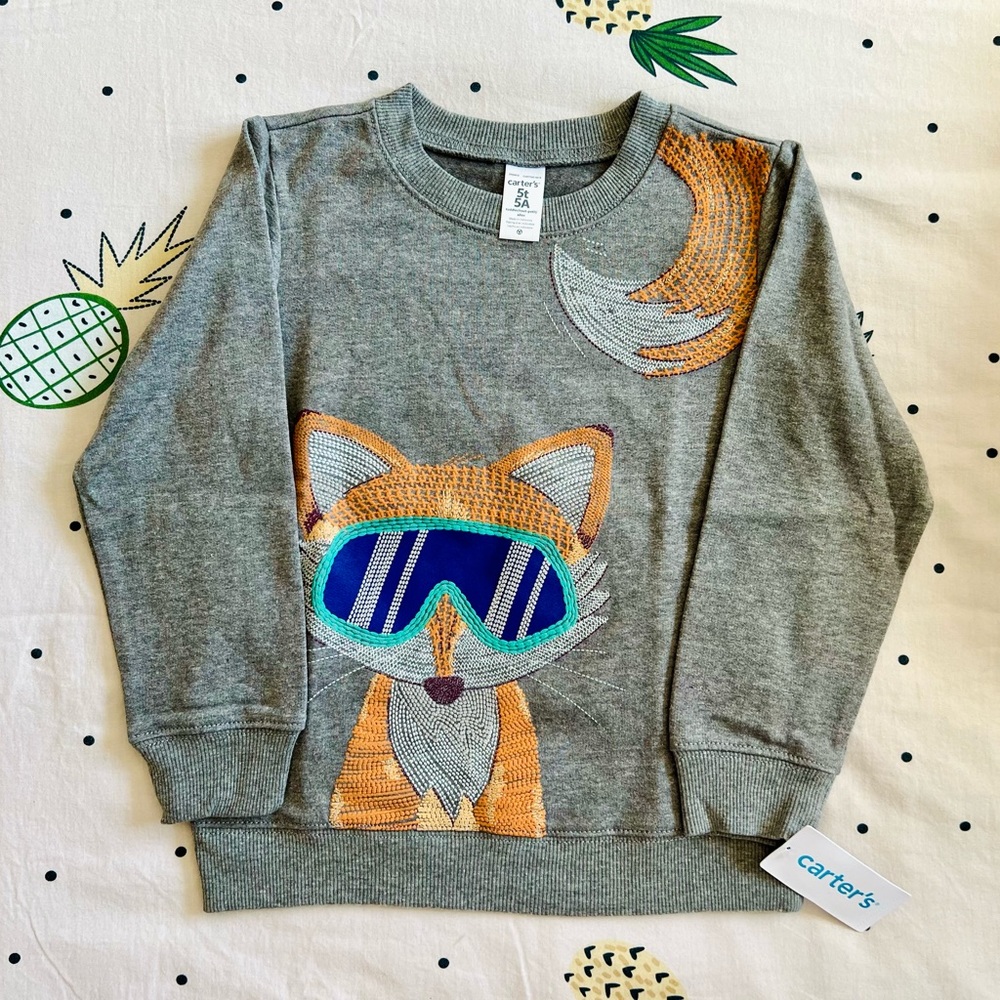 Carter’s Play-wear Sweatshirt- Brand New Size 5T